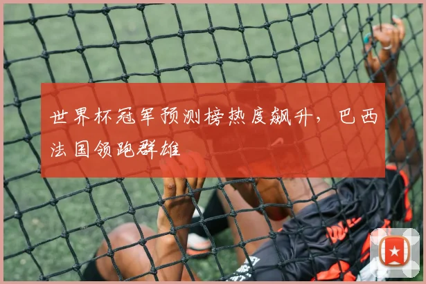世界杯冠军预测榜热度飙升，巴西法国领跑群雄