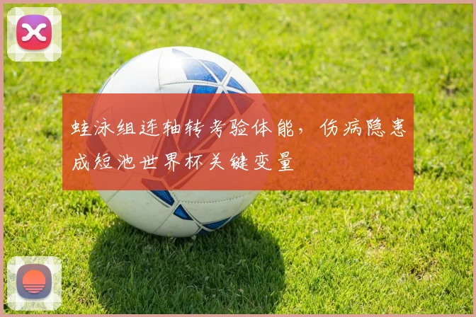 蛙泳组连轴转考验体能,伤病隐患成短池世界杯关键变量